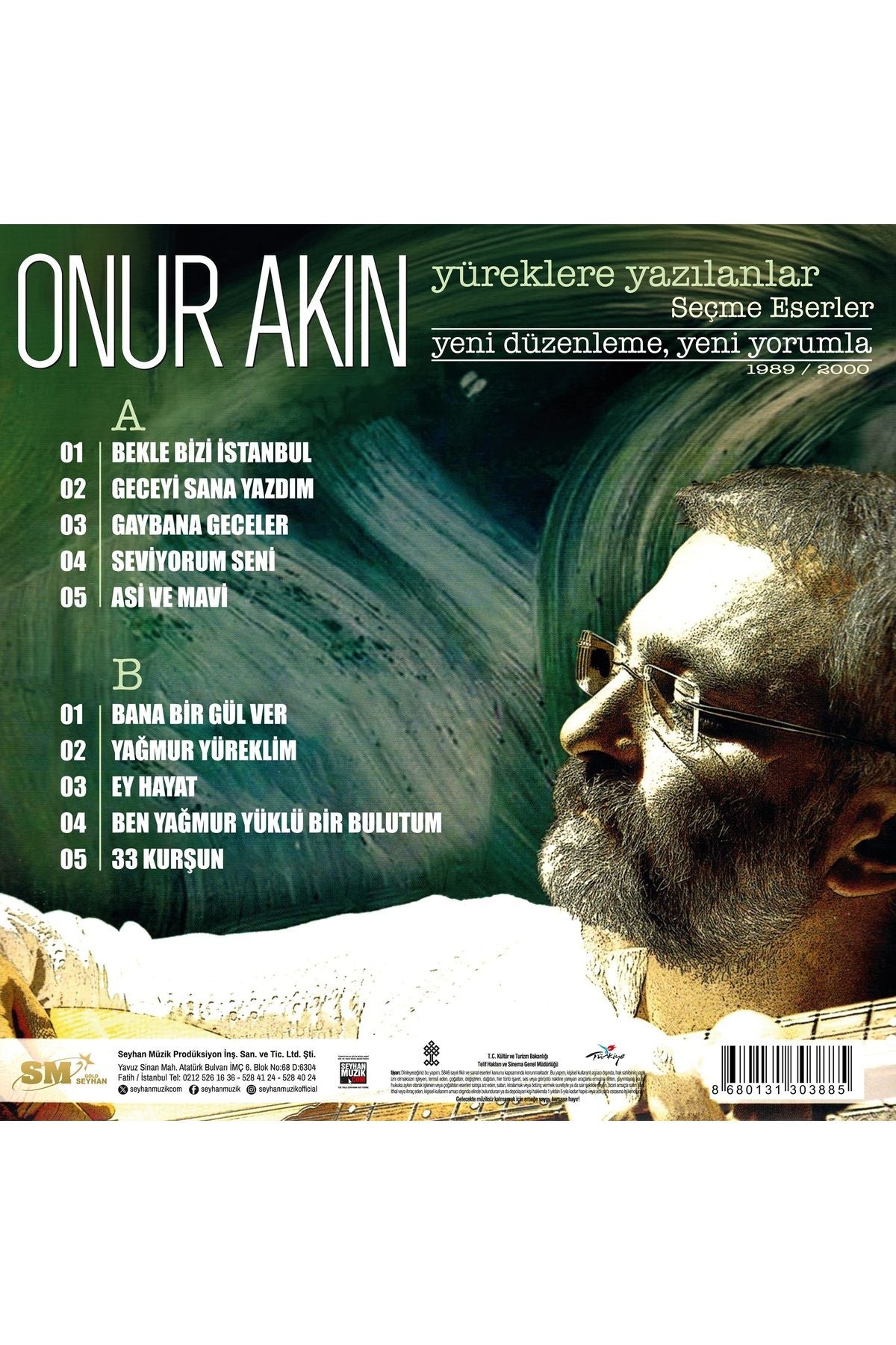 Onur Akın - Yüreklere Yazılanlar (Plak) LP