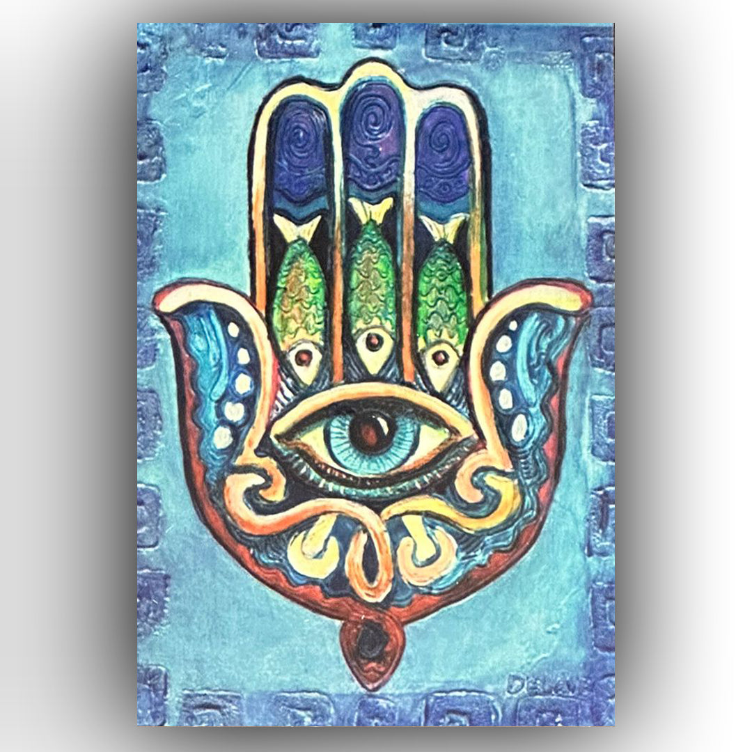 Fatma Ana Eli Retro Ahsap Poster