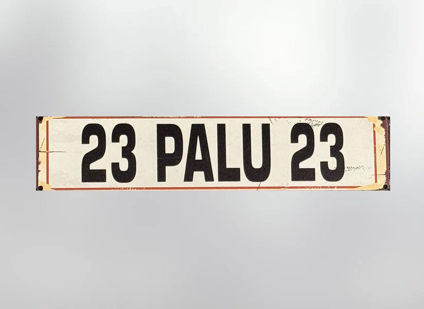 23 Palu Plaka / Kennzeichen