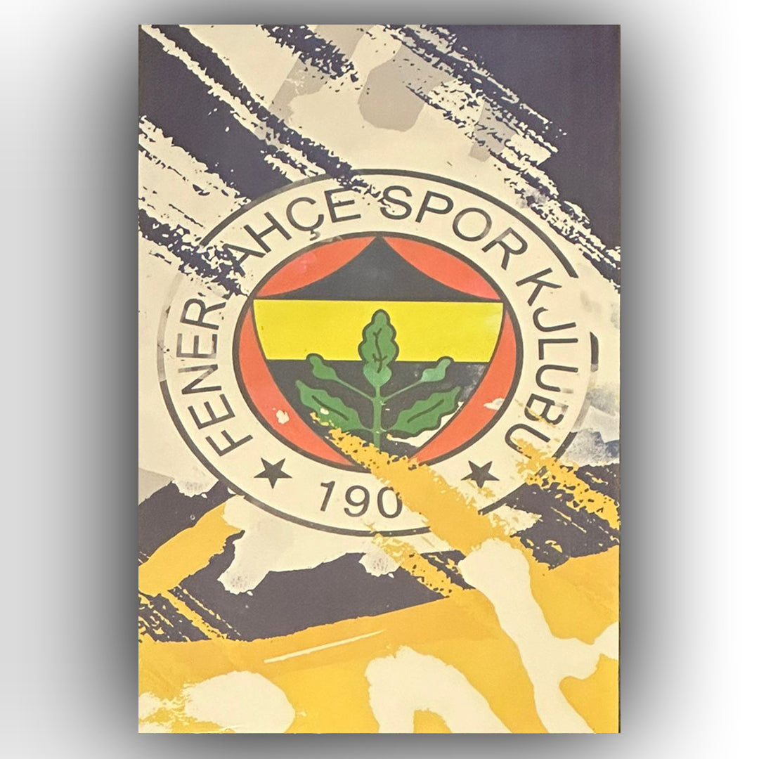 Fenerbahce 1907 Retro Ahsap Poster