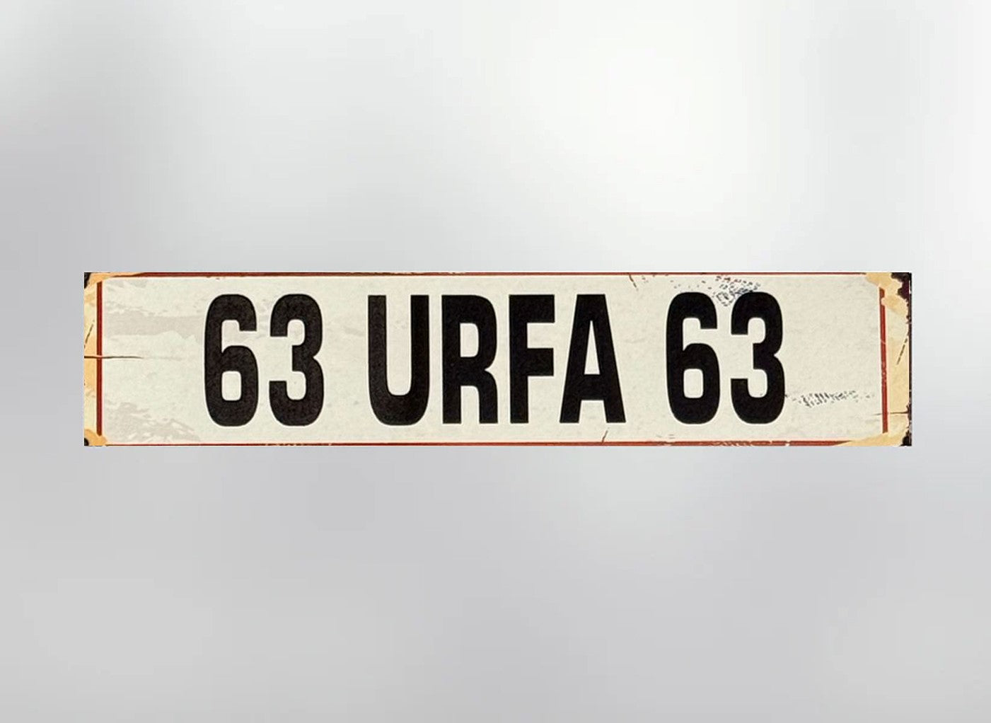63 Urfa Plaka / Kennzeichen