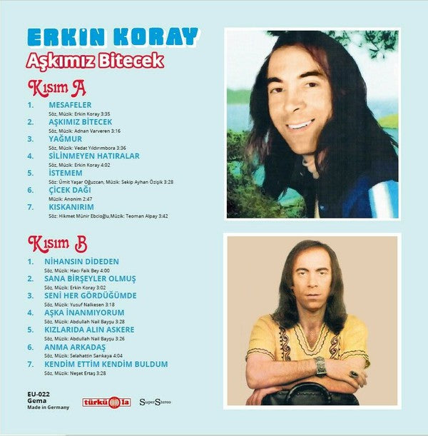 Erkin Koray - Aşkımız Bitecek (Plak) LP