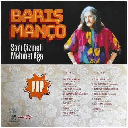 Baris Manco – Sari Cizmeli Mehmet Aga ( Plak ) LP TÜRKÜOLA