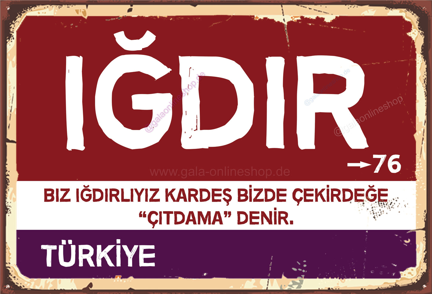76 Iğdır Şehir Tabela