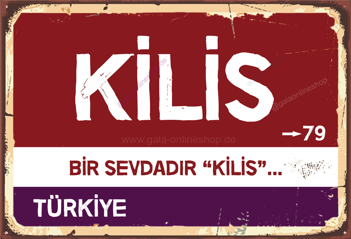 79 Kilis Şehir Tabela