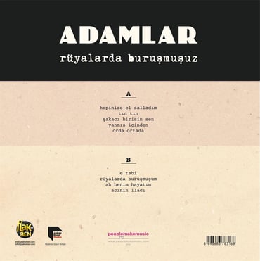 Adamlar - Rüyalarda Buruşmuşuz (Plak) LP