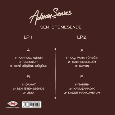 Adnan Şenses - Sen İstemesende (2 Plak) LP