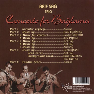 Arif Sağ - Concerto For Bağlama (CD)