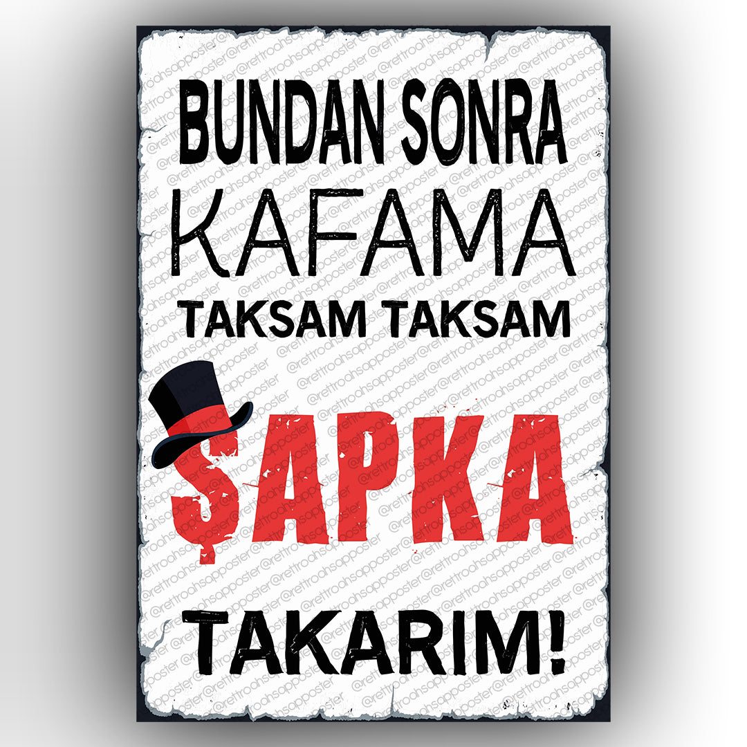 Bundan sonra Retro Ahsap Poster