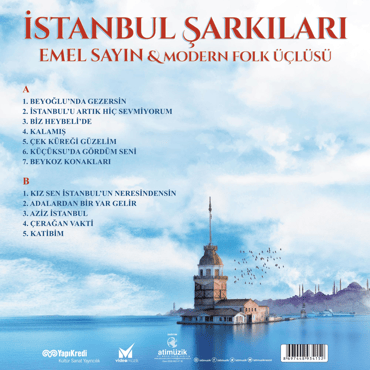 Emel Sayın & Modern Folk Üçlüsü - İstanbul Şarkıları (Renkli Plak) LP