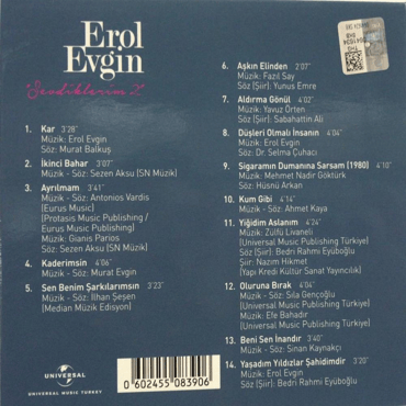 Erol Evgin - Sevdiklerim 2 (CD)