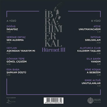 İbrahim Erkal - Hürmet 3 (Özel Solid Mor Plak) (rekor)