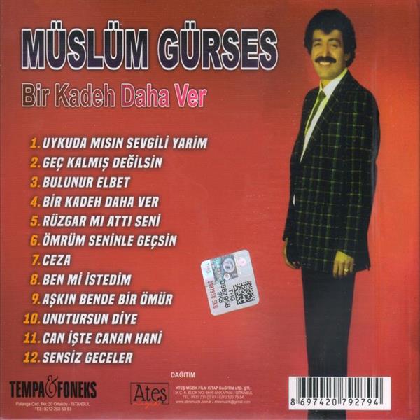 Müslüm Gürses - Bir Kadeh Daha Ver (CD)