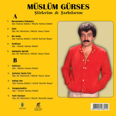 Müslüm Gürses - Şiirlerim & Şarkılarım (Plak) Schallplatte
