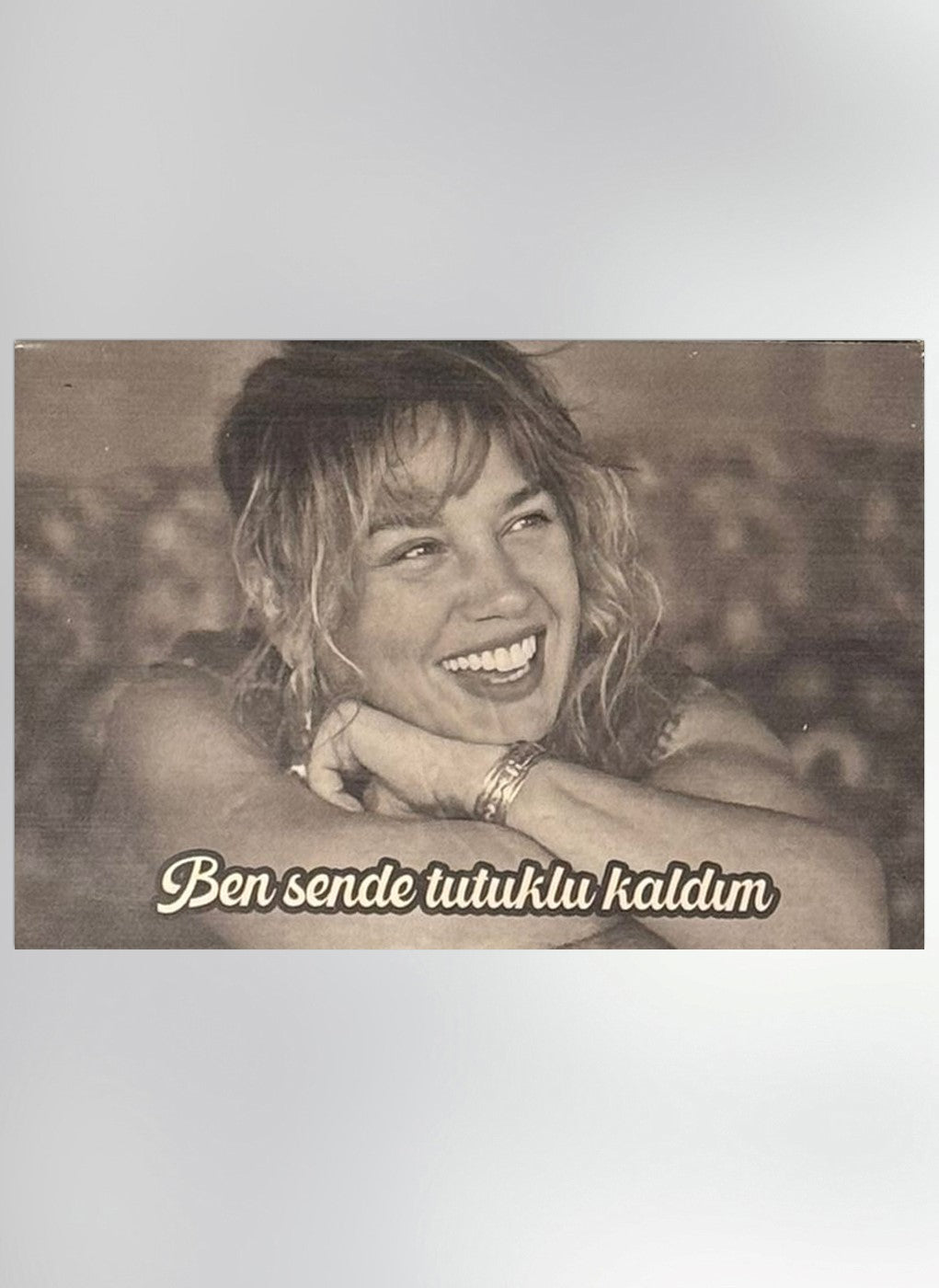 Sezen Aksu Kaybolan Yıllar Retro Ahsap Posteri