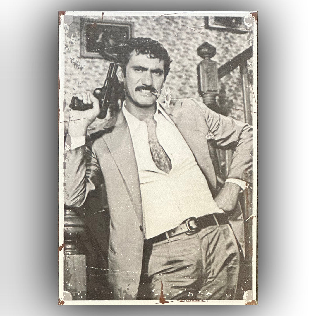 Yılmaz Güney 4 Retro Ahsap Poster