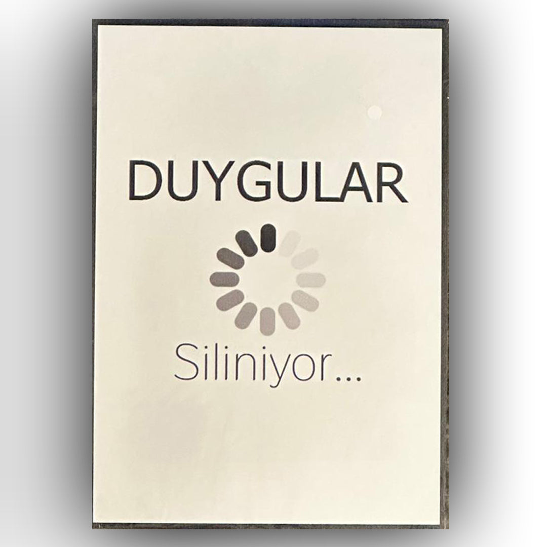 Duygular Siliniyor Retro Ahsap Poster