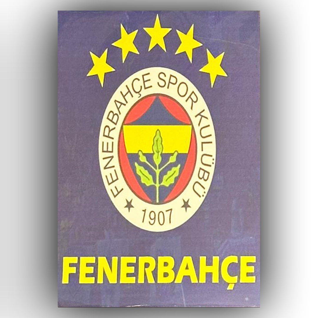 Fenerbahce Retro Ahsap Posteri