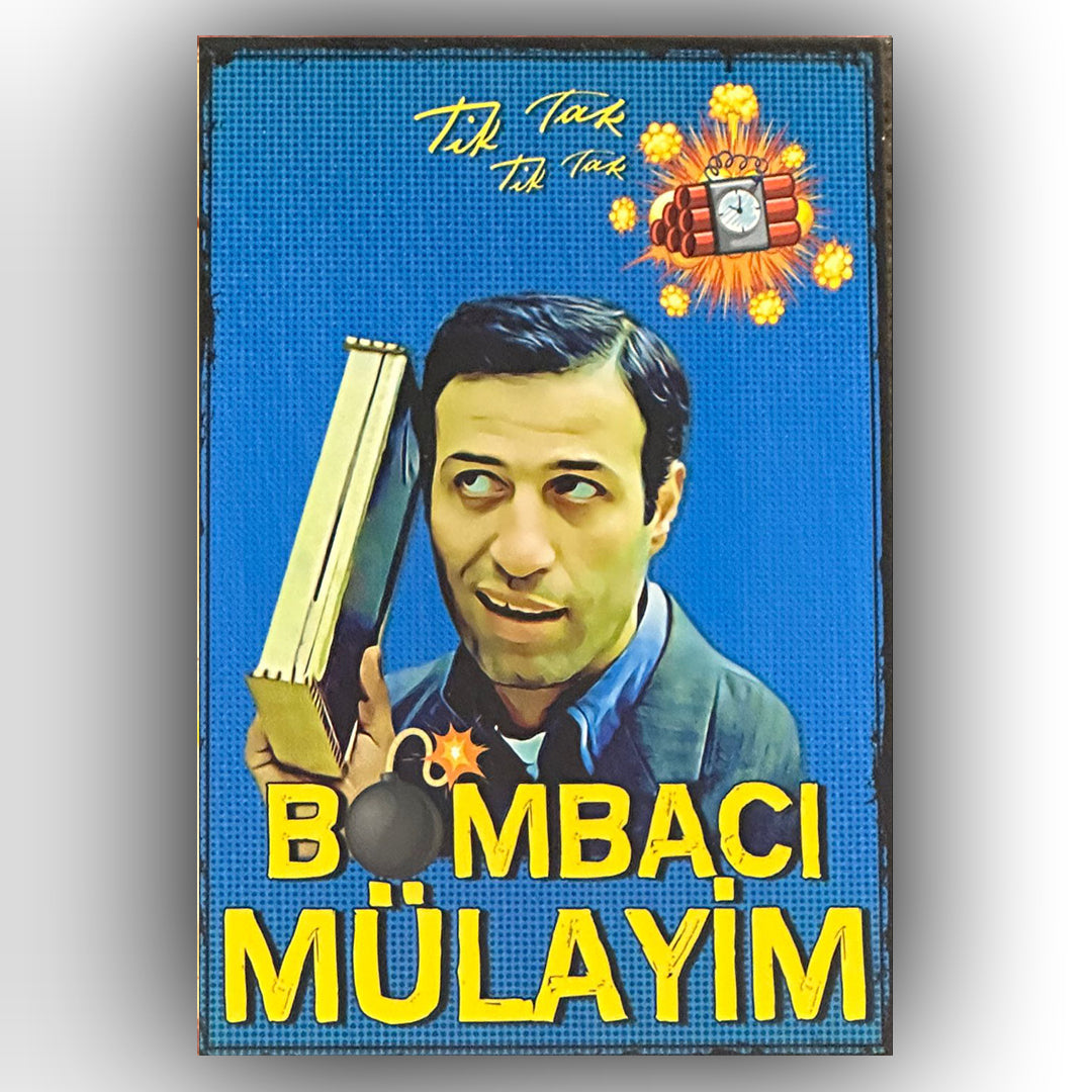 Kemal Sunal Bombacı Retro Ahsap Posteri