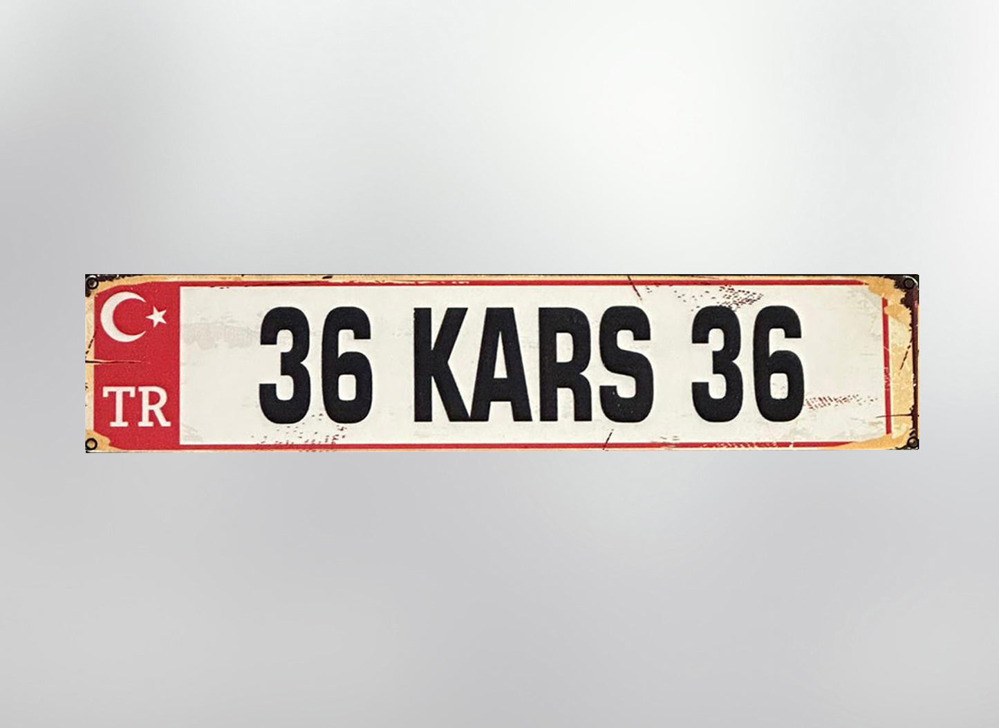 36 Kars Plaka / Kennzeichen