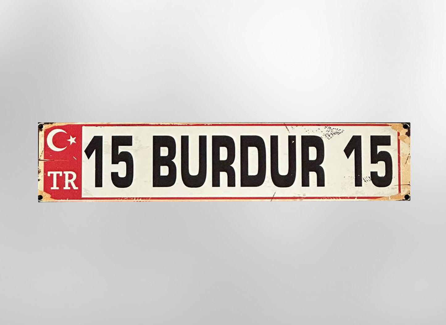 15 Burdur Plaka / Kennzeichen