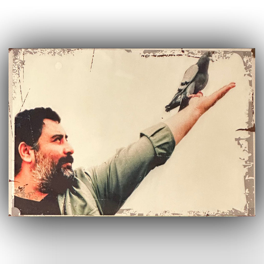 Ahmet Kaya Güvercin Retro Ahsap Poster