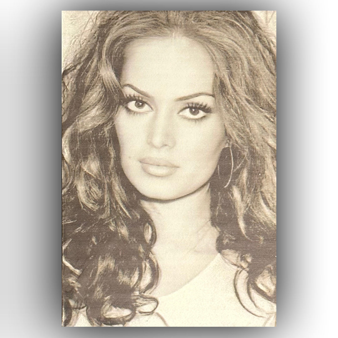 Türkan Şoray Retro Ahsap Poster Gala Music