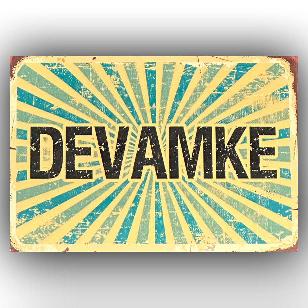 Devamke Retro Ahsap Poster
