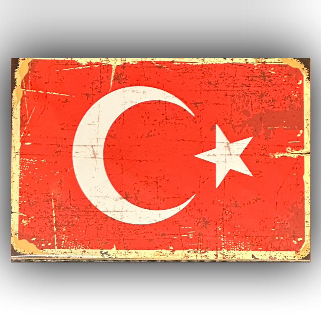 Türkiye Retro Ahsap Posteri