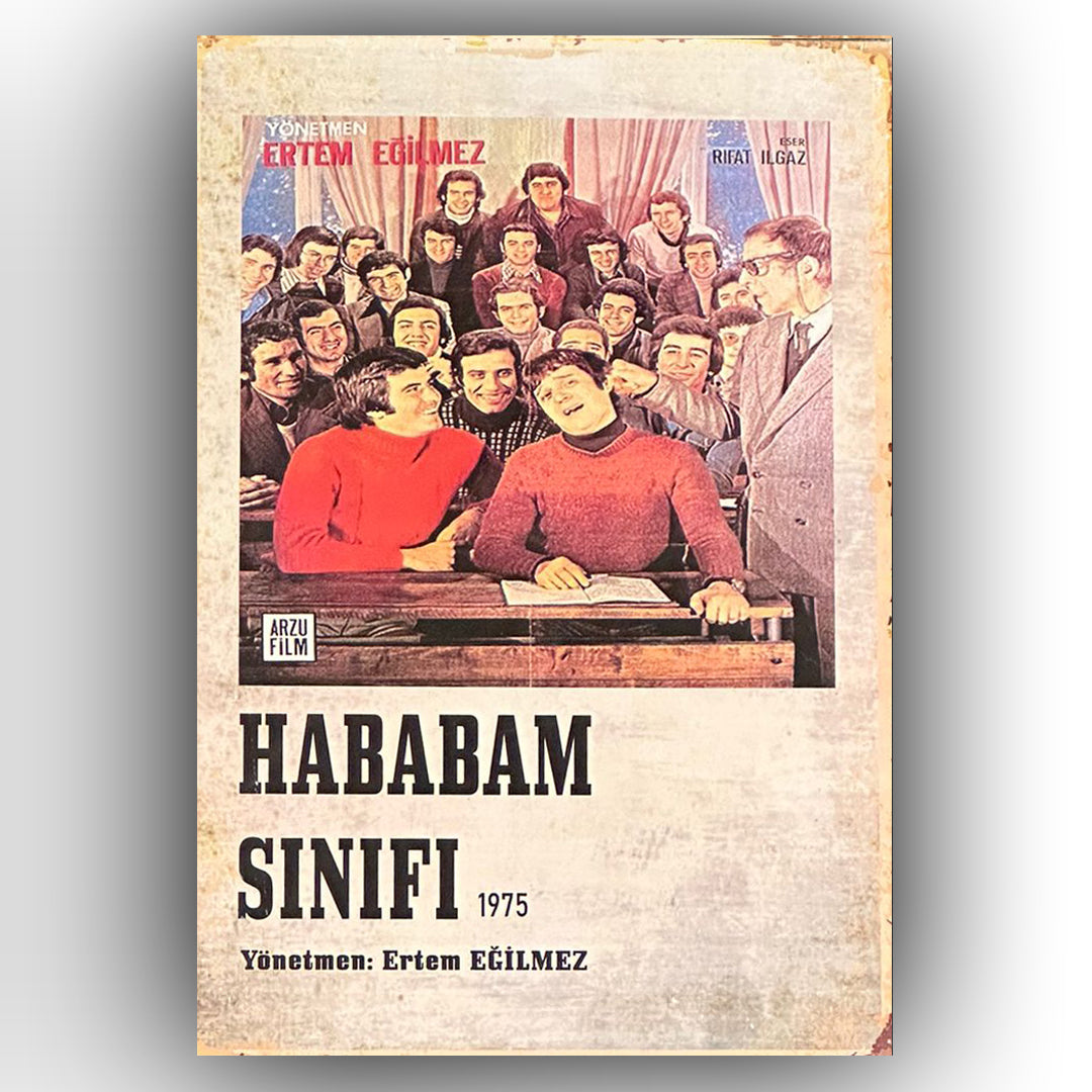 Hababam Sinifi Retro Ahsap Poster