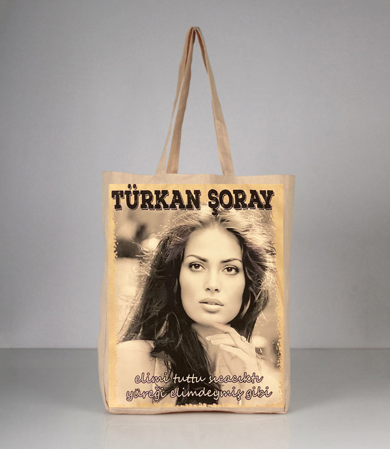 Türkan Soray Al Yazmalim Bez Canta
