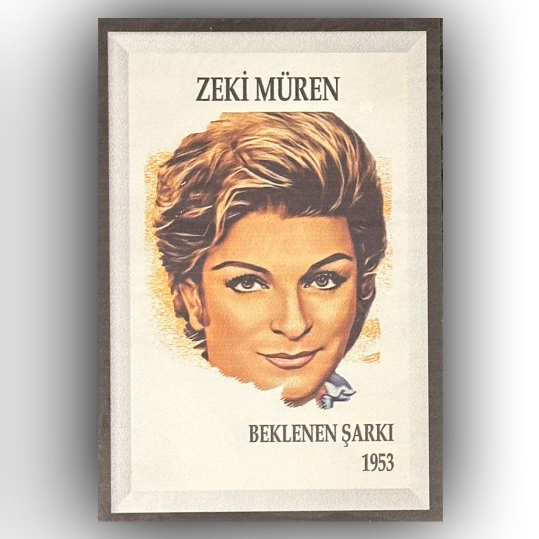 Zeki Müren Retro Ahsap Poster