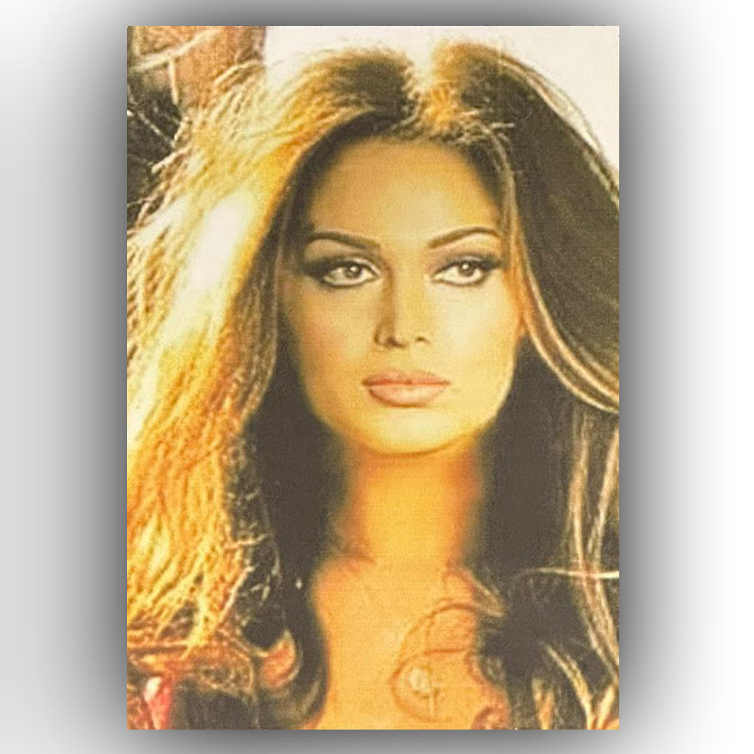 Türkan Şoray Retro Ahsap Posteri