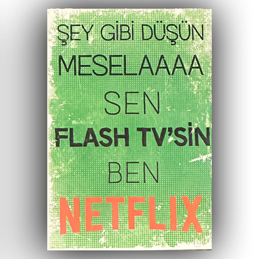 Sey Gibi Düşünce Retro Ahsap Posteri
