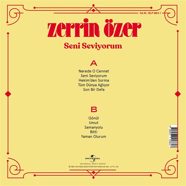 Zerrin Özer - Seni Seviyorum Plak ( Schallplatte )