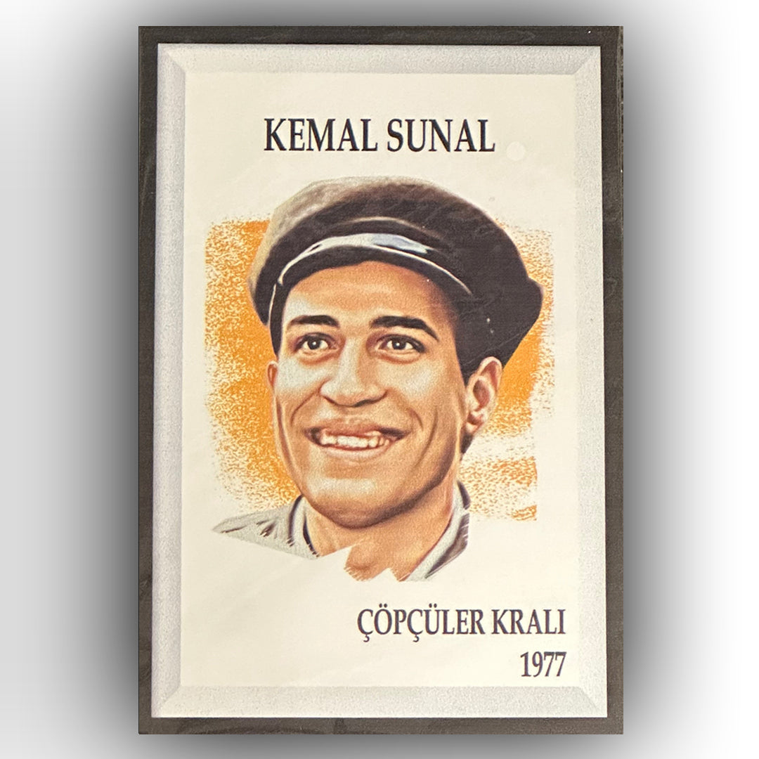 Kemal Sunal Çöpçüler Kralı Retro Ahsap Poster