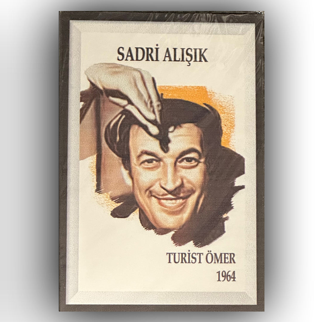 Sadri Alışık Retro Ahsap Poster