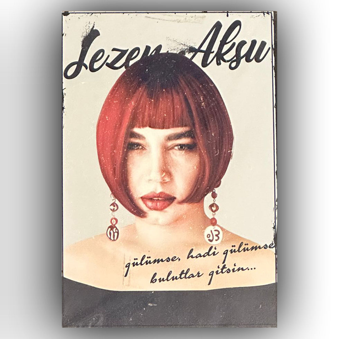 Sezen Aksu Gülümse Retro Ahsap Poster