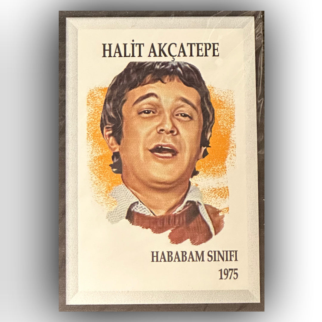 Halit Akçatepe Retro Ahsap Posteri