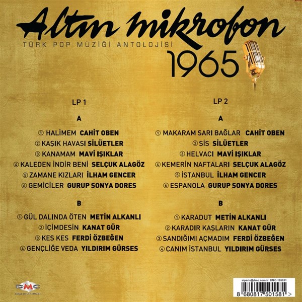Altin Mikrofon 1965 2 Plak ( 2 Schallplatten )