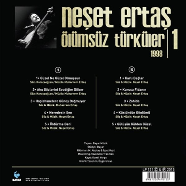 Neset Ertas - Ölümsüz Türküler 1 Plak ( Schallplatte )