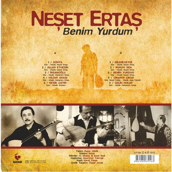 Neset Ertas - Benim Yurdum Plak ( Schallplatte )