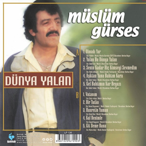 Müslüm Gürses - Dünya Yalan Plak (kayıt)