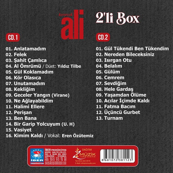 Kıvırcık Ali - Veda & Sevdiklerim (2'Li Box CD)