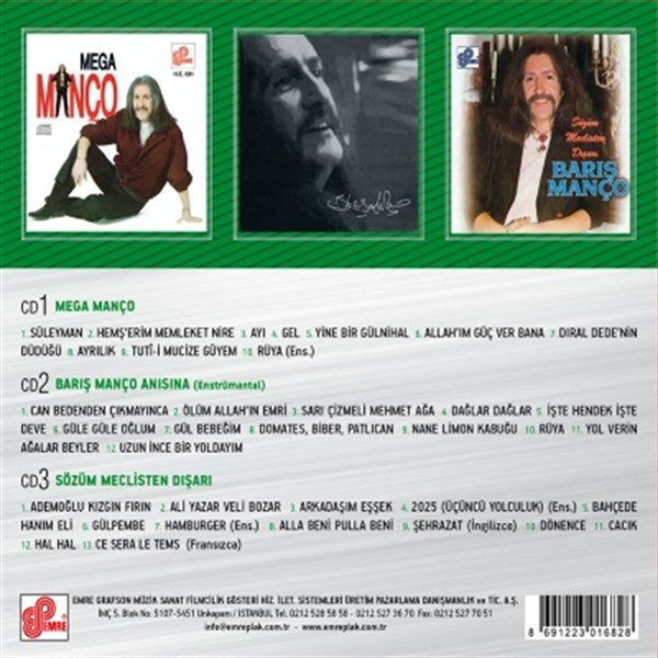 Barış Manço- Arşiv Serisi 2 ( 3 CD )