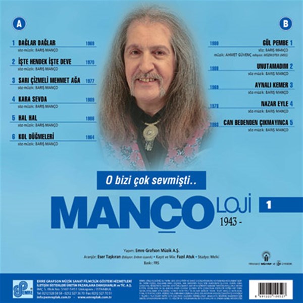 Barış Manço – Mancoloji 1 Plak (plak)