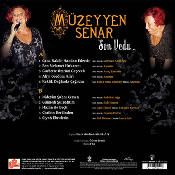 Müzeyyen Senar - Son Veda Plak ( Schallplatte )