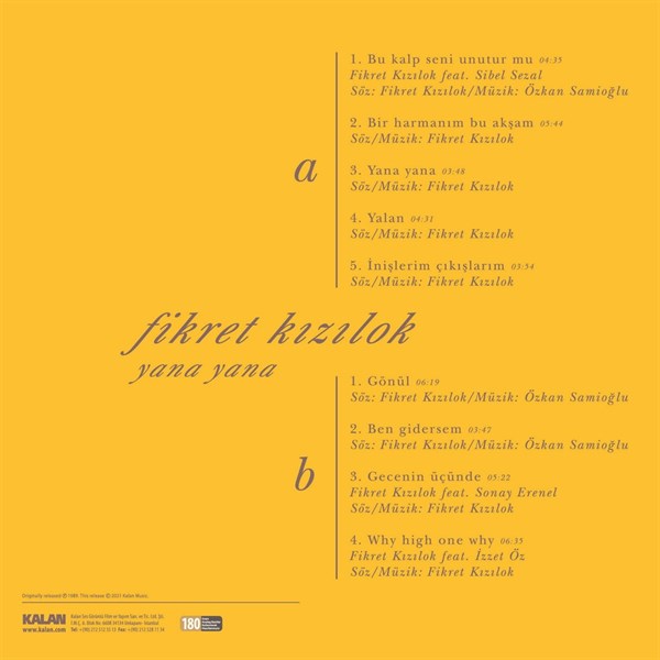 Fikret Kizilok – Yana Yana Plak ( Schallplatte )
