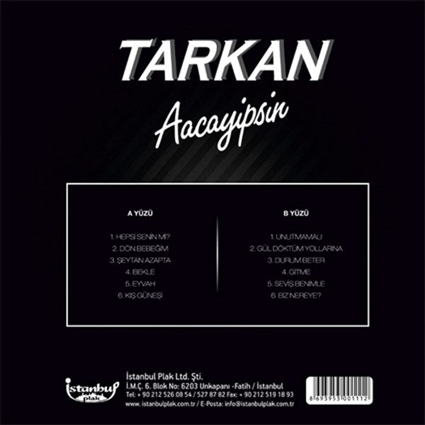 Tarkan - Acayipsin Plak ( Schallplatte )