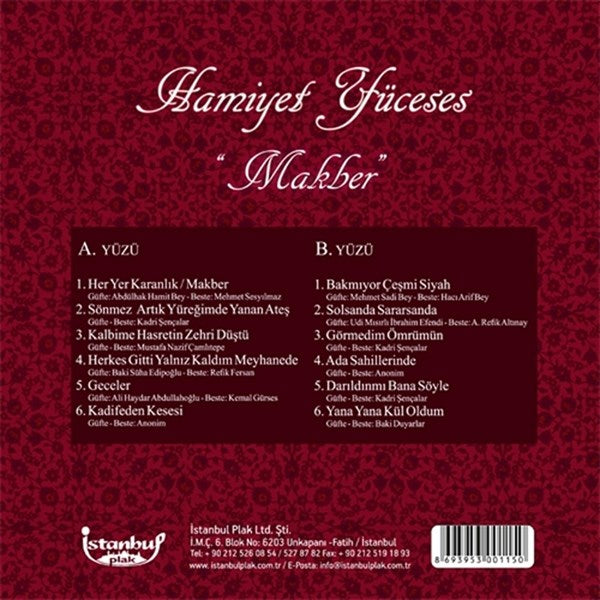 Hamiyet Yüceses - Makber Plak (kayıt)